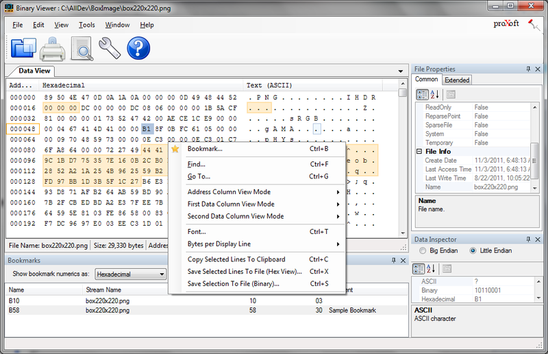 Binary Viewer Screenshot